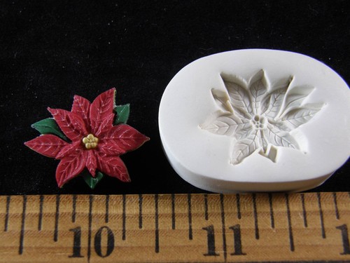 Poinsettia polymer clay - poinsettia,
