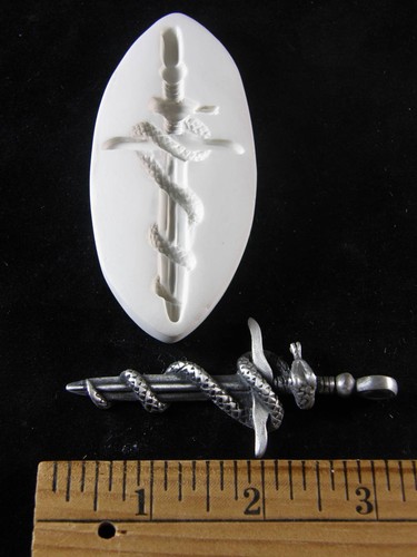 Sword with coiled snake - coiled,