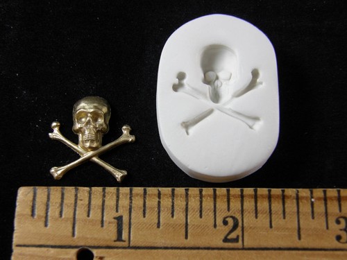 Skull crossbones 2 polymer - skull,